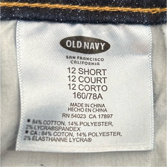 Old Navy Denim Jeans Blue The Sweetheart 12 Short - Picture 11 of 11